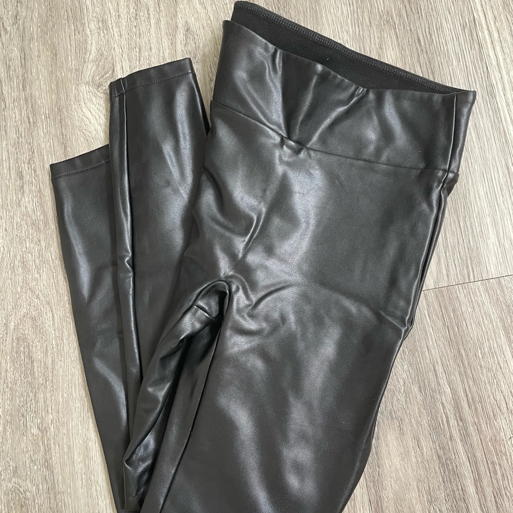 Abercrombie vegan leather leggings